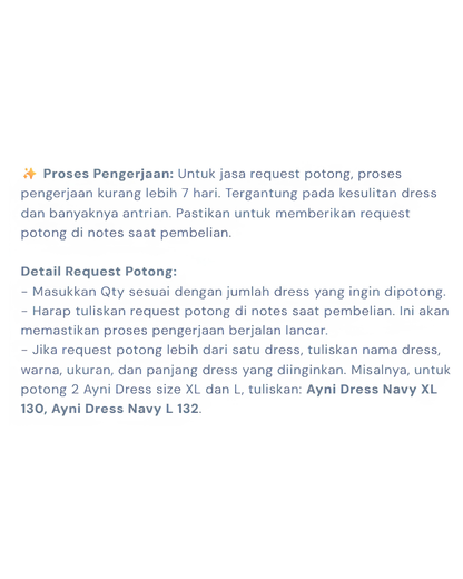 Request Potong Dress