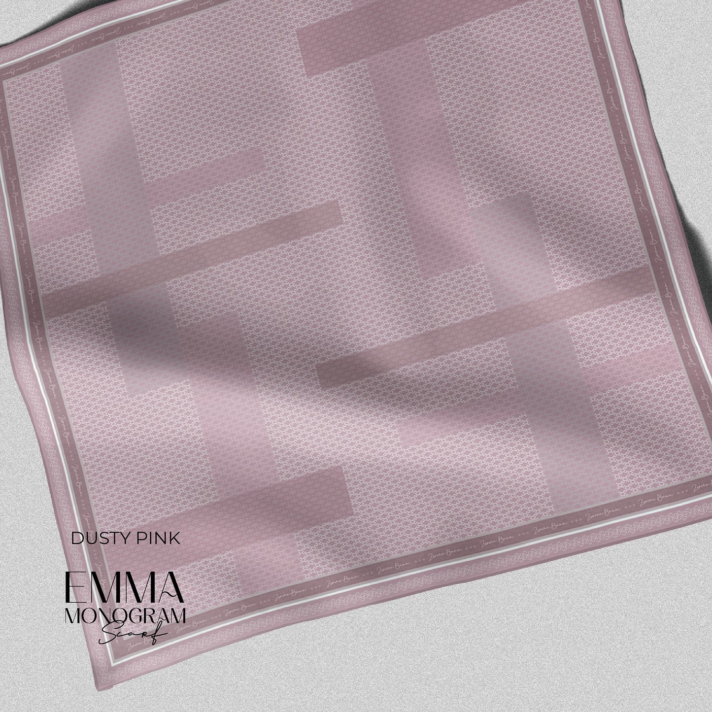 Emma Monogram Scarf