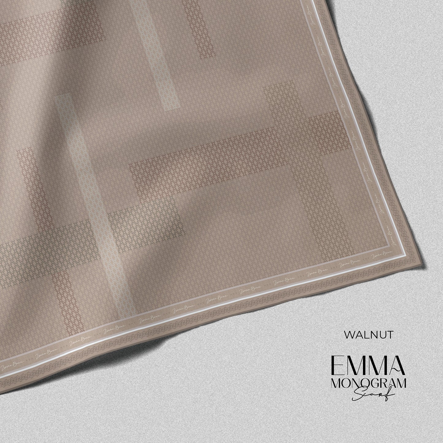 Emma Monogram Scarf